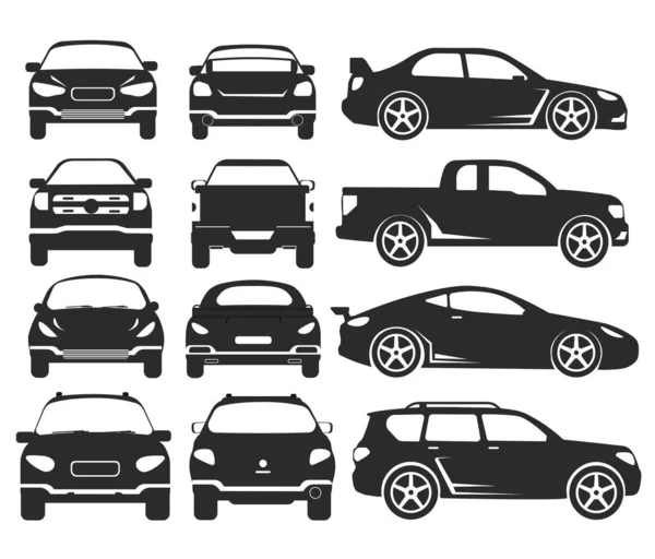 Diseño Transporte Sobre Fondo Gris Ilustración Vectorial Colección Coche Icono — Vector de stock