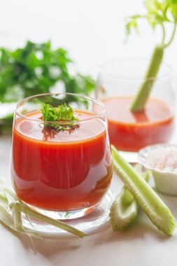 tomato juice and celery