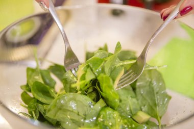 galass kase ıspanak salatası