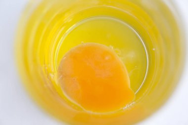 yumurta sarısı cam yakın çekim