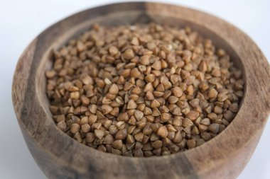 Karabuğday arka plan üzerinde toplu olarak yakın çekim