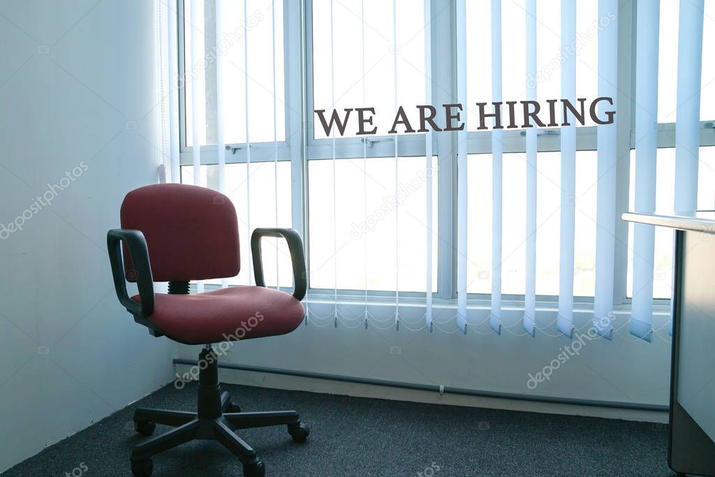 Job recruitment or hiring concept