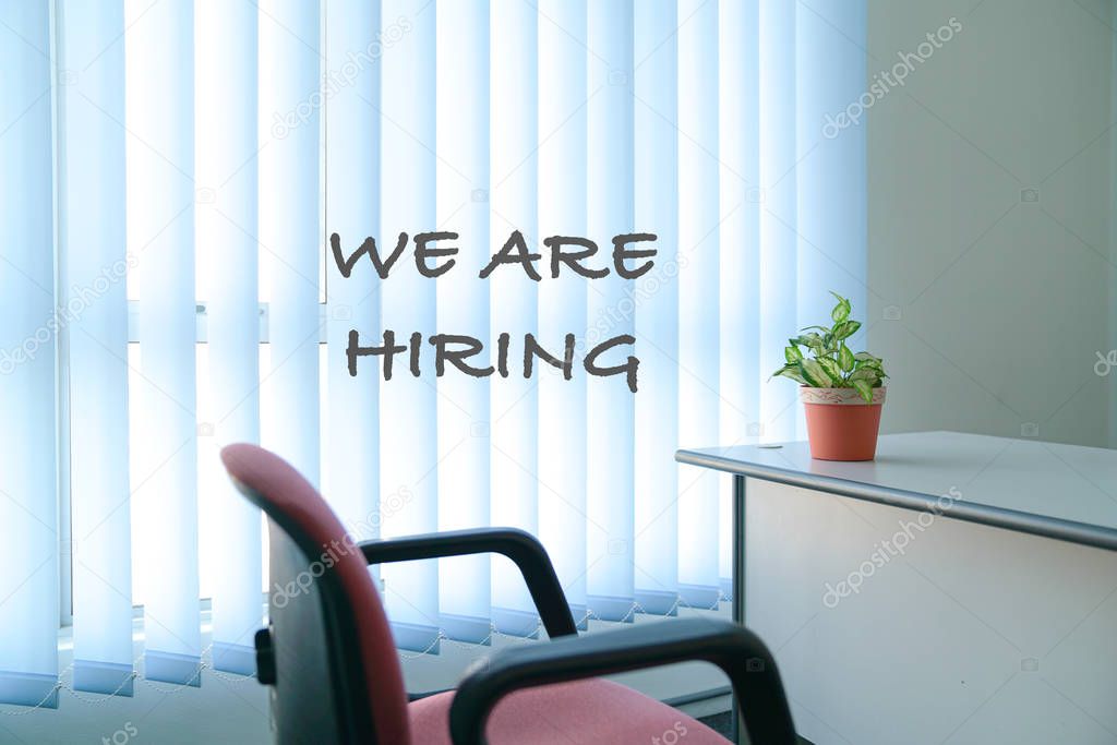 Job recruitment or hiring concept