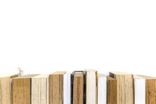 Rij boeken, onderwijsconcept — Stockfoto