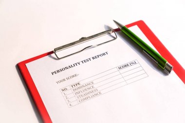 Kişilik testi veya değerlendirme formu