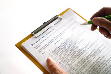 Kişilik testi veya değerlendirme formu