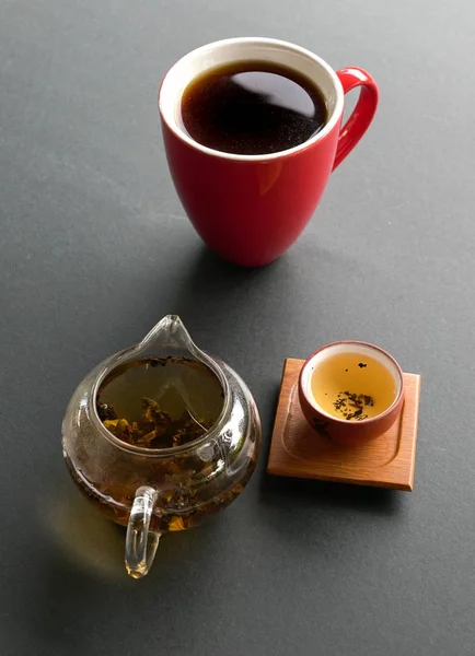 Chińska herbata lub Americano — Zdjęcie stockowe
