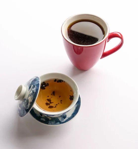 Kínai tea vagy Americano — Stock Fotó