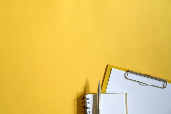 Office desk top view — Stock Photo, Image