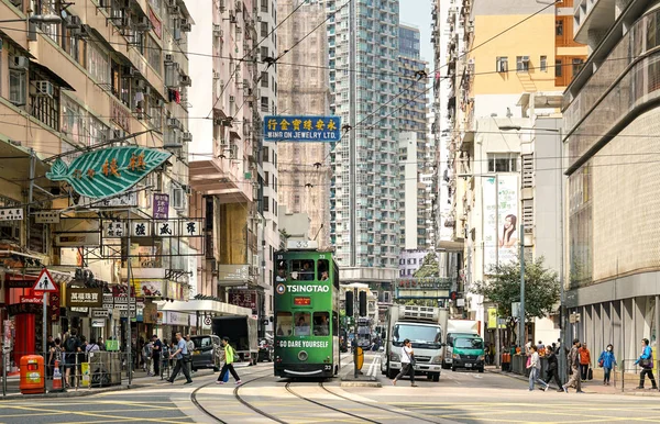 Trams de Hong Kong île de Hong Kong — Photo