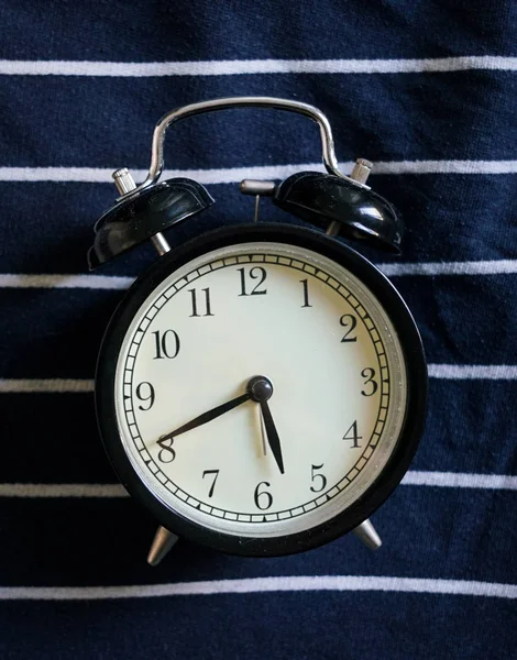 Black alarm clock — Stock Photo, Image