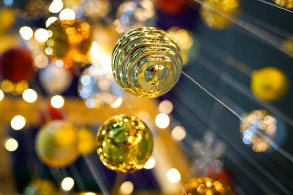 Christmas background - baubles and light — Stock Photo, Image