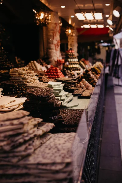 Dulces Chocolates Mercado Navidad Budapest Hungría — Foto de Stock