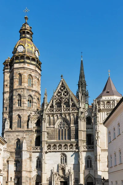 Cathédrale Elizabeth Dans Vieille Ville Kosice Slovaquie — Photo