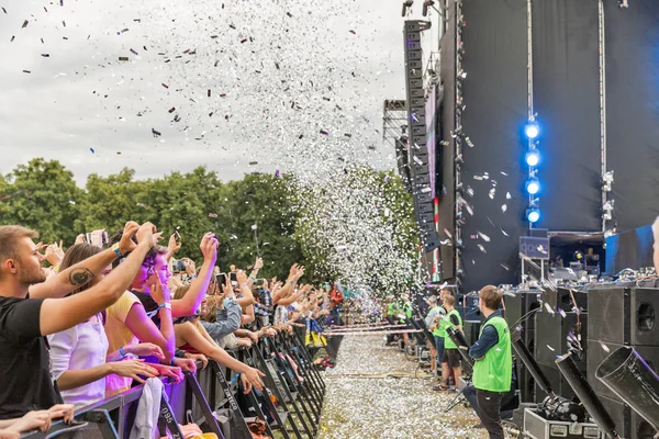 Kiev Ukraine Juli 2018 Junges Fans Publikum Genießt Belgischen Lost — Stockfoto