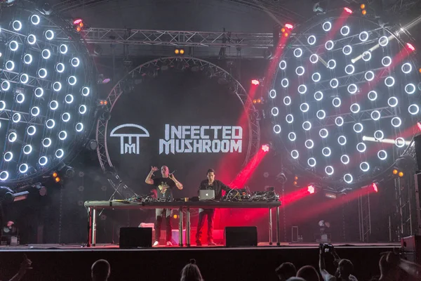 Kiev Ucrania Julio 2018 Infected Mushroom Dúo Israelí Psicología Electrónica — Foto de Stock