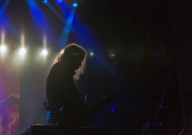 Kiev, Ukrayna - 05 Temmuz 2018: Alman thrash metal rock grubu Kreator canlı Ulusal Expocenter Atlas hafta sonu Festivali gerçekleştirir.