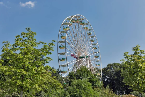 Berlin Deutschland Juli 2018 Riesenrad Gegen Strahlend Blauen Himmel Tiergarten — Stockfoto