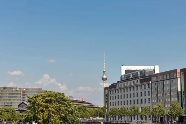 Berlino Germania Luglio 2018 Paesaggio Urbano Del Quartiere Mitte Con — Foto Stock