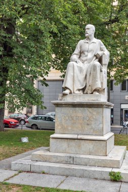Bir anıt Alman hekim ve veterinerdir Robert Koch için ayrılmış. Berlin, Almanya.