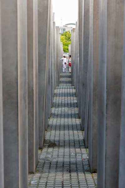 Berlín Alemania Julio 2018 Gente Visita Memorial Los Judíos Asesinados — Foto de Stock