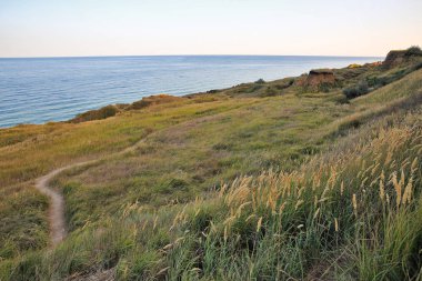 Odessa, Ukrayna yakın yaz akşam karadeniz deniz manzarası