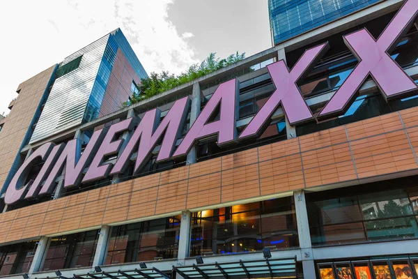 Berlino Germania Luglio 2018 Logo Del Cinema Cinemaxx Nel Quartiere — Foto Stock