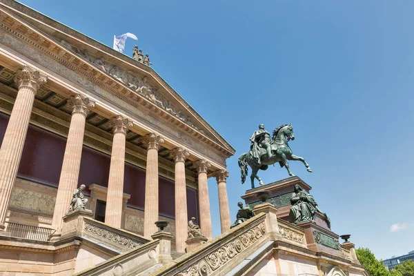 Statue Équestre Roi Frédéric Guillaume Devant Vieille Galerie Nationale Berlin — Photo