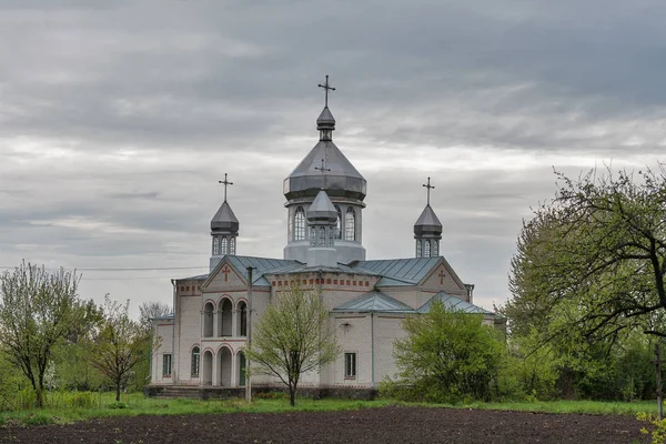 Недавно Построенная Церковь Моринцах Украина Материнство Известного Украинского Поэта Тараса — стоковое фото