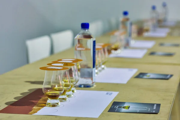 Kiev Ucraina Ottobre 2018 Sala Pronta Degustazione Whisky 4Th Ukrainian — Foto Stock