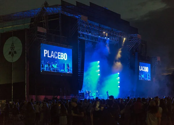 Kiev Ukraine Julho 2018 Placebo Uma Banda Britânica Rock Alternativo — Fotografia de Stock