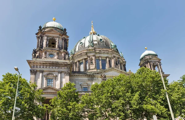 Berliner Dome Cathedral Exterior Museum Island Sunny Day Berlin Germany — Stock Photo, Image