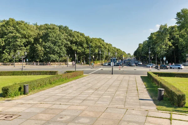 Berlin Almanya Temmuz 2018 Street Hofjagerallee Zafer Anıtı Yakın Tiergarten — Stok fotoğraf