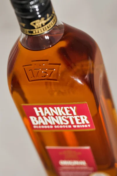 Kiev Ukraine Grudzień 2018 Hankey Bannister Zmieszał Butelkę Szkockiej Whisky — Zdjęcie stockowe