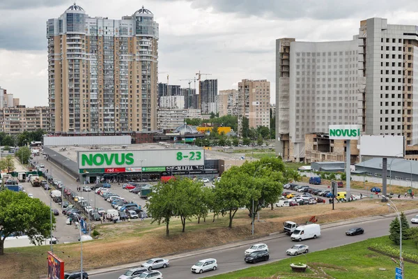 Kiev Ukraine Maio 2018 Vista Sobre Supermercado Cadeia Novus Pela — Fotografia de Stock