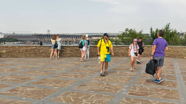 Zaporozhskaya Sich Khortytsia Adası, Ukrayna ve gözlem Danışma. — Stok fotoğraf