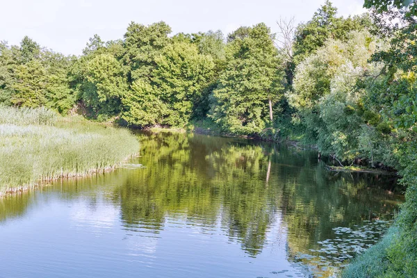 River Ros summer landscape, Ukraine — Stock Photo, Image