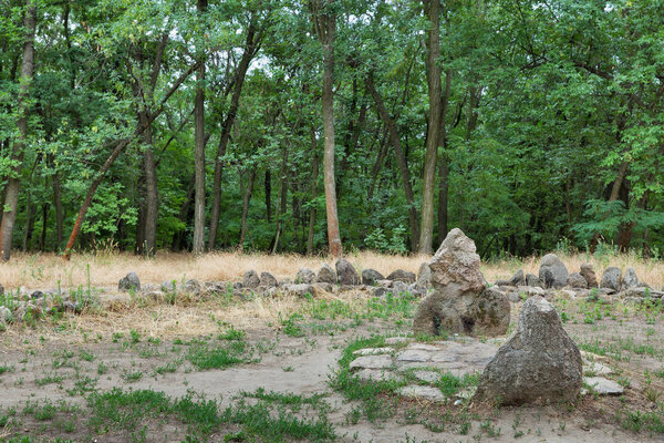 Sanctuary on the island of Khortytsia, Ukraine.