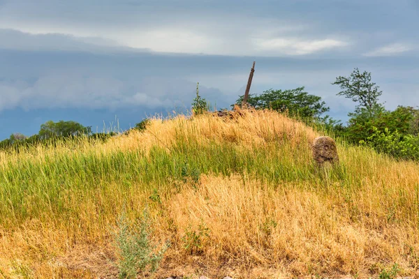 Uraltes Steinidol der Khortytsia-Insel, Ukraine — Stockfoto