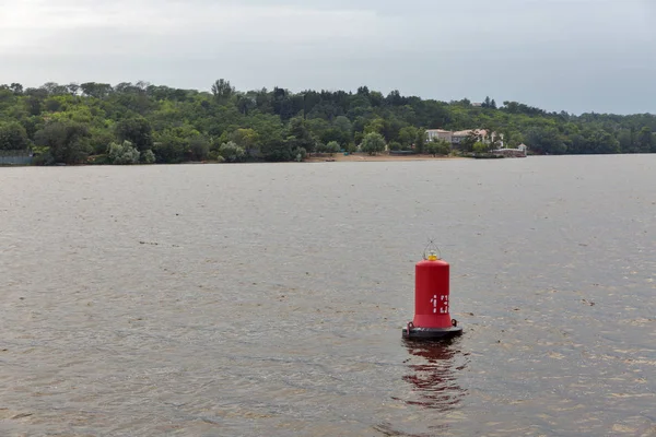 River navigation buoy — Stock Photo, Image