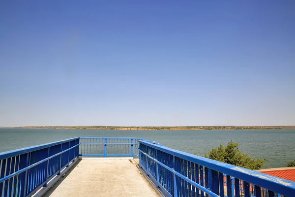 Khadzhibey Estuary landskap, Ukraina. — Stockfoto