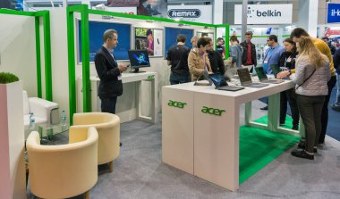 Acer Booth sırasında Cee 2019 Kiev, Ukrayna.