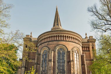 Xionskirche ilkbaharda Berlin, Almanya 'da