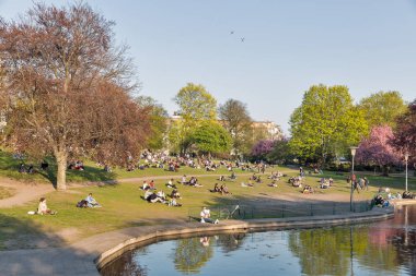 Weinberg park in Berlin, Almanya.