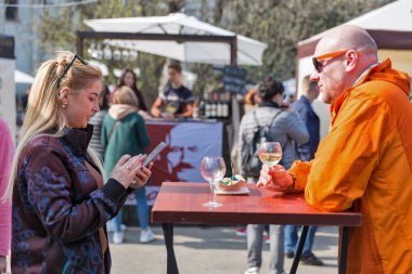 Ukrayna, Kyiv 'de Şarap Festivali.