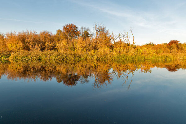 River Ros autumn in Ukraine