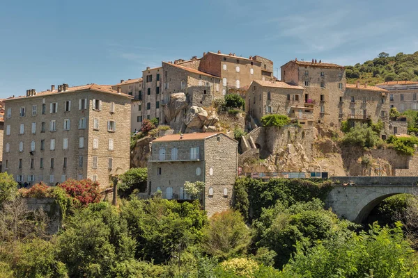 Pueblo medieval de Sartene en Córcega, Francia . — Foto de Stock
