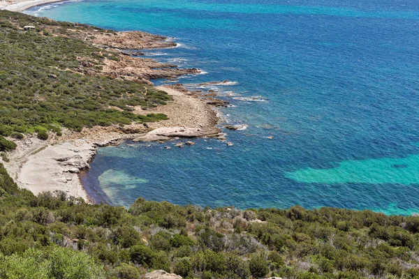 Paisagem costeira, Roccapina, Ilha da Córsega, França . — Fotografia de Stock