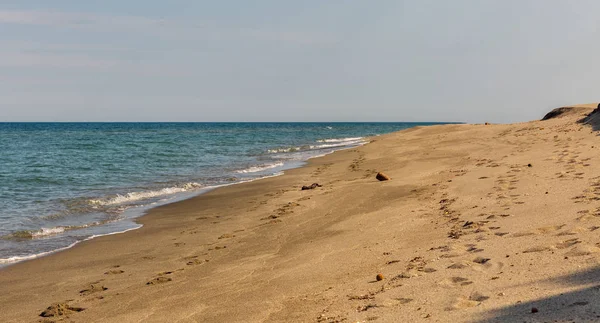 Пляж Белла Рива на востоке острова Корсика, Франция . — стоковое фото