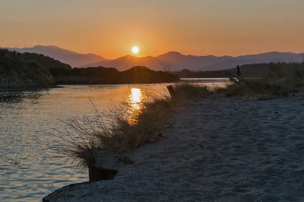 Diane lake landscape in Corsica, France. — Stock Photo, Image